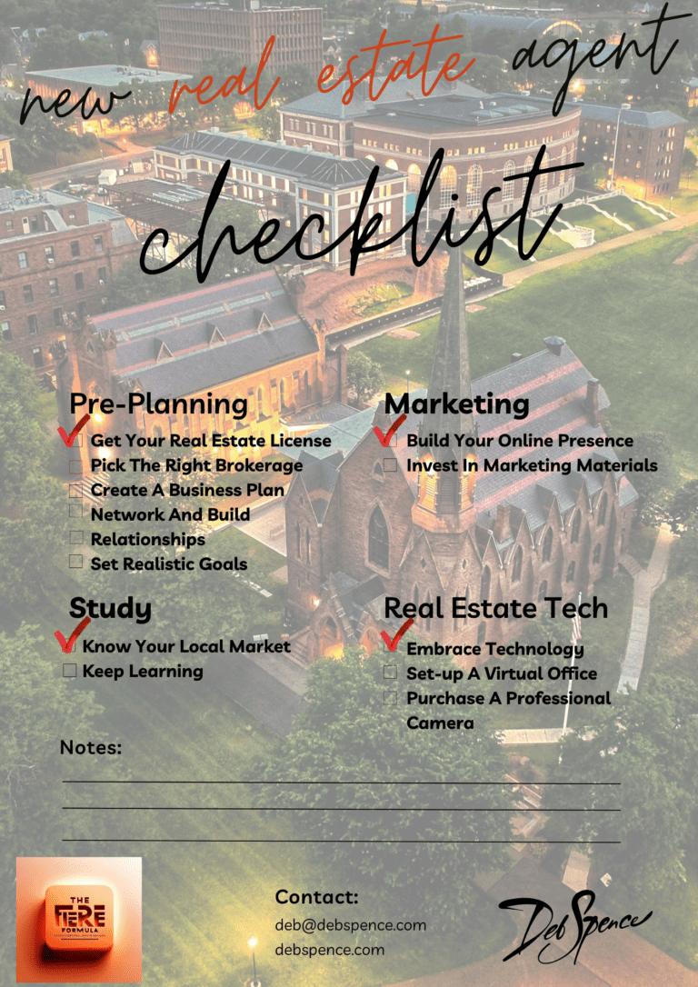 A New Real Estate Agent Checklist: Your Go-To Guide - Deb Spence